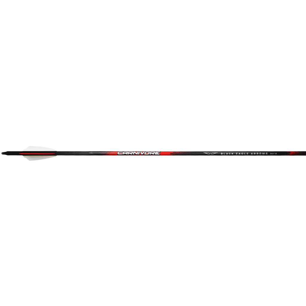 Black Eagle Carnivore Arrows .003 30/50 2.5 in. Shield Cut 6 pk.