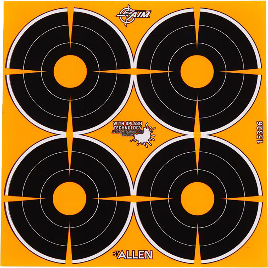 EzAim Splash Bullseye Adhesive Targets 3 in. 12 pk.