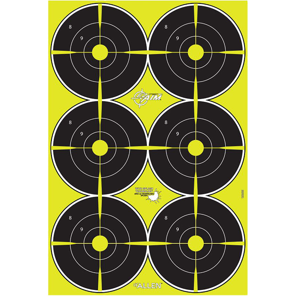 EzAim Splash Bullseye Targets 6 in. 8 pk.