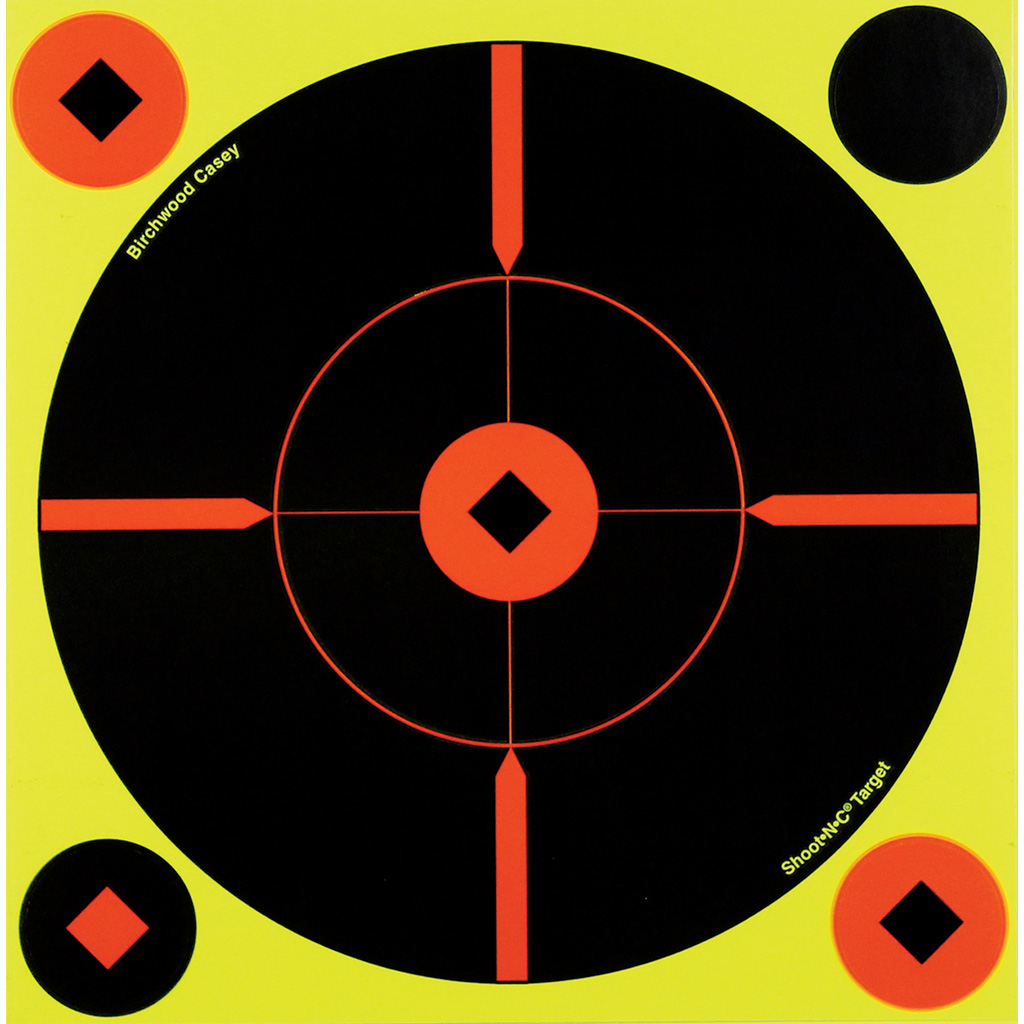 Birchwood Casey Shoot-N-C Target 8 in. Crosshair Bullseye 6 pk.