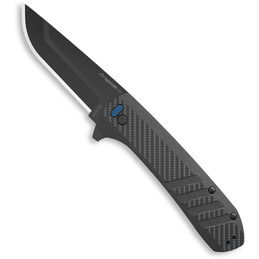 Outdoor Edge Razor VX4 EDC Knife Carbon Weave G10 3 in.
