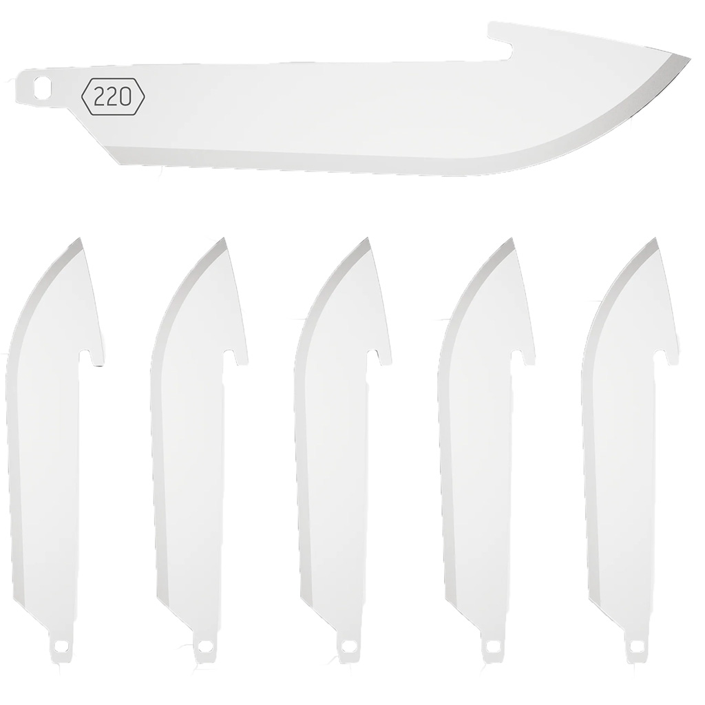 Outdoor Edge Drop Point Replacement Blades Stainless 2.2 in. 6 pk.