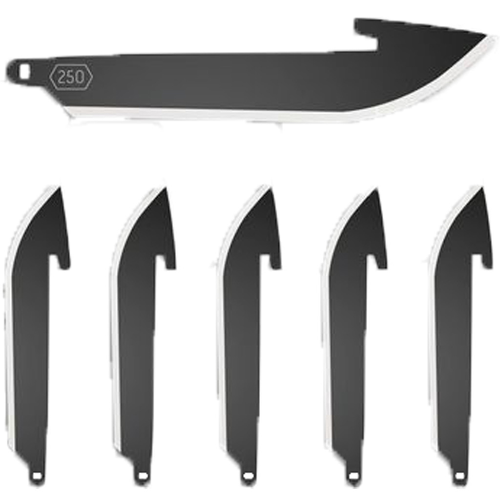 Outdoor Edge Drop Point Replacement Blades Black 2.2 in. 6 pk.