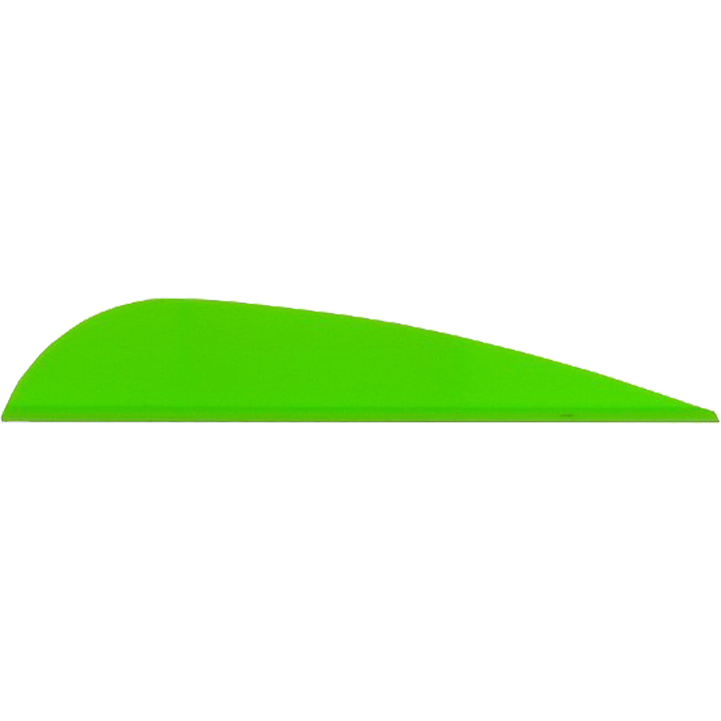 AAE Trad Vanes Bright Green 3 in. 50 pk.