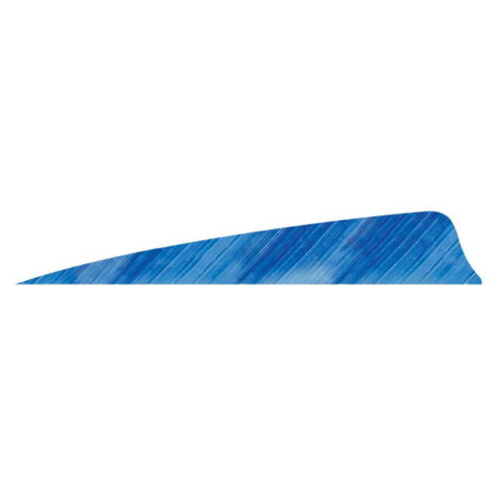 Gateway Shield Cut Feathers Tre White/Blue 4 in. RW 50 pk.