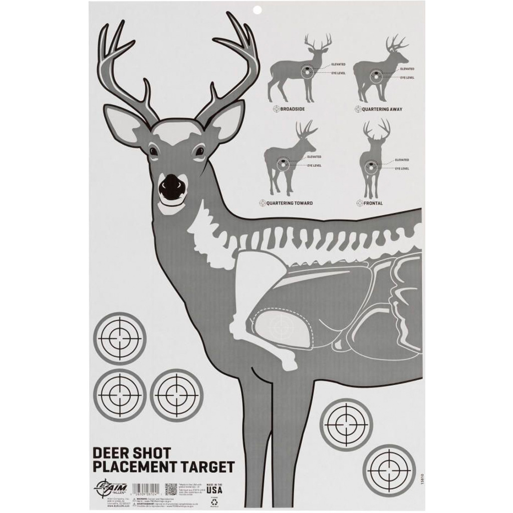 Ez Aim Deer Vitals Corrugated Target 23x25"