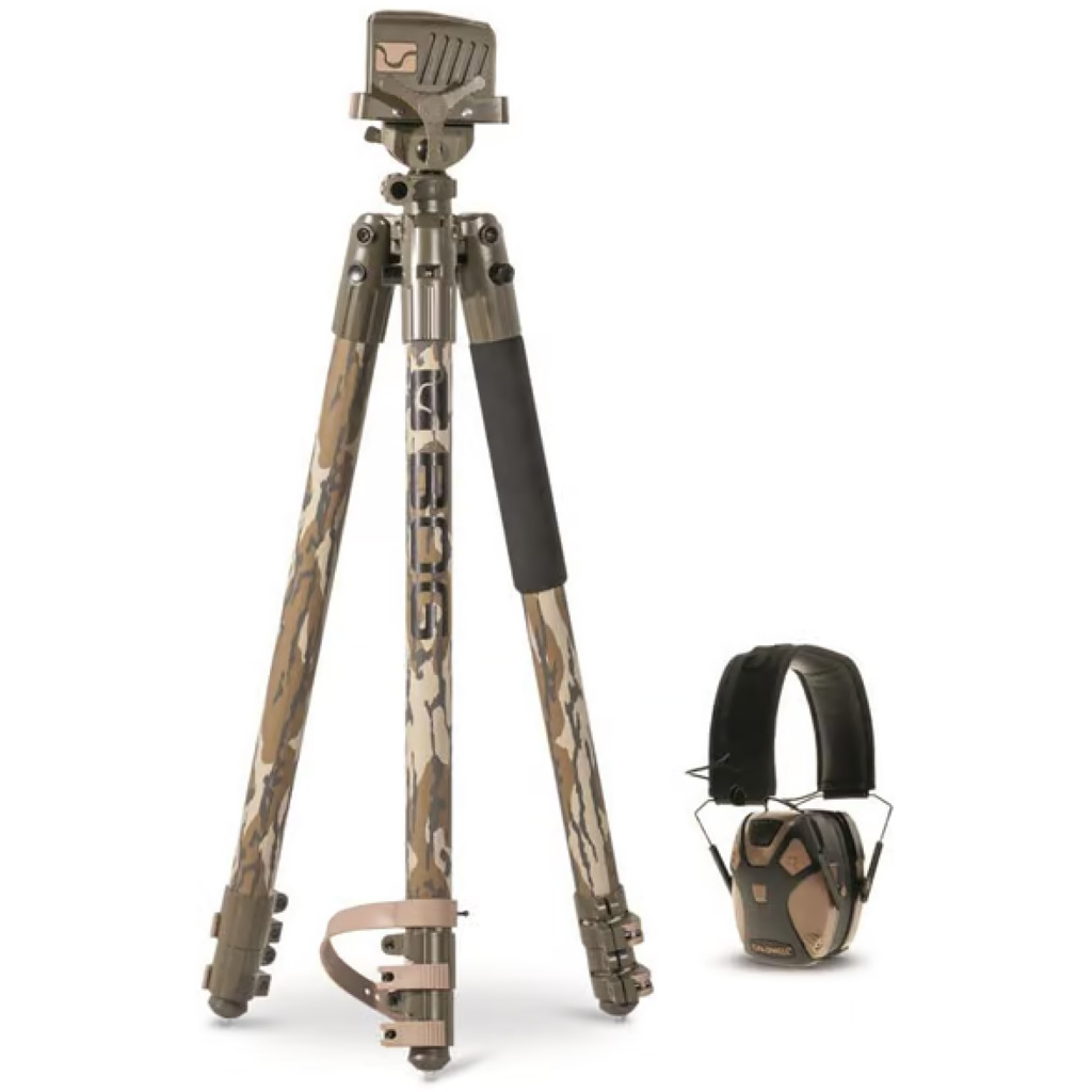 BOG Deathgrip Tripod w/E-Max Pro Muffs MO Bottomland