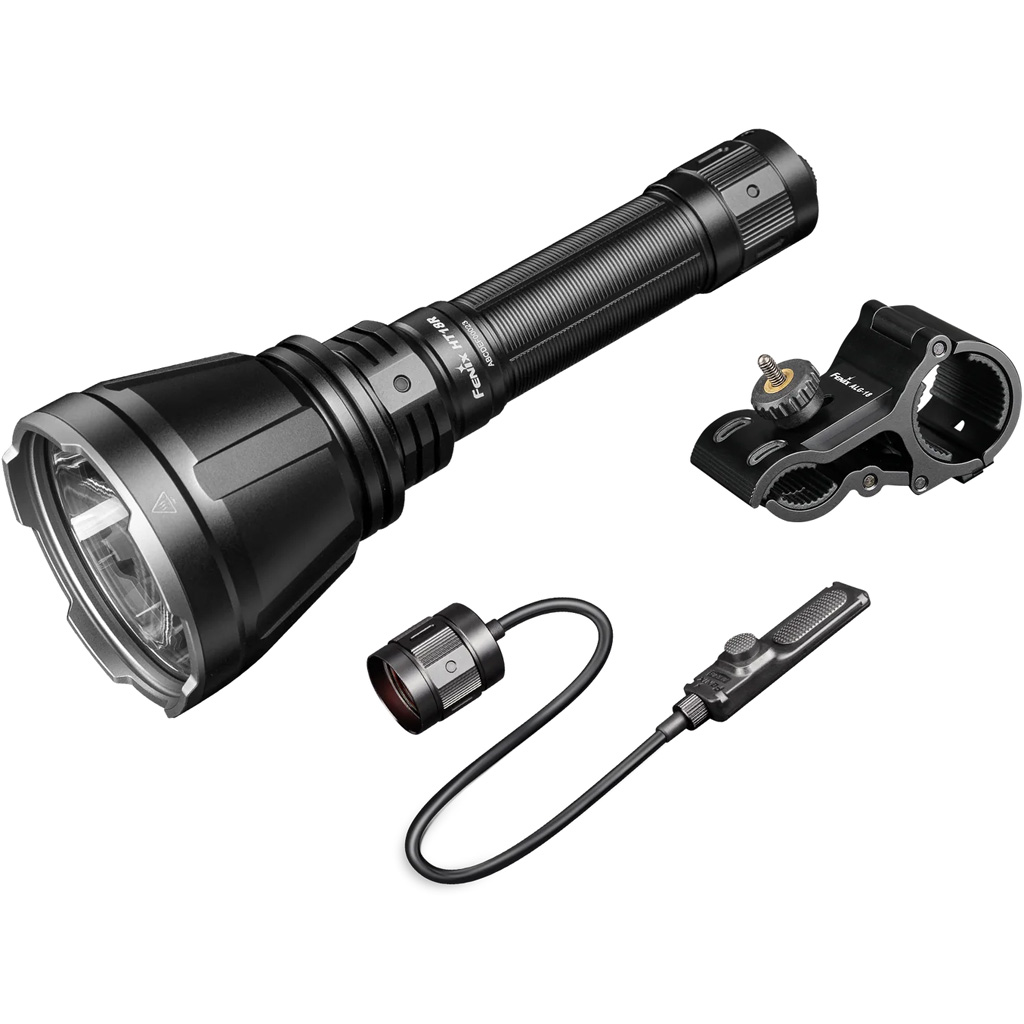Fenix HT18R Hunting Bundle Light, Filters, Mount, Pressure Switch