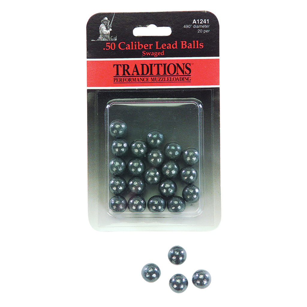 Traditions Swaged Round Balls .50 cal. 20 pk.