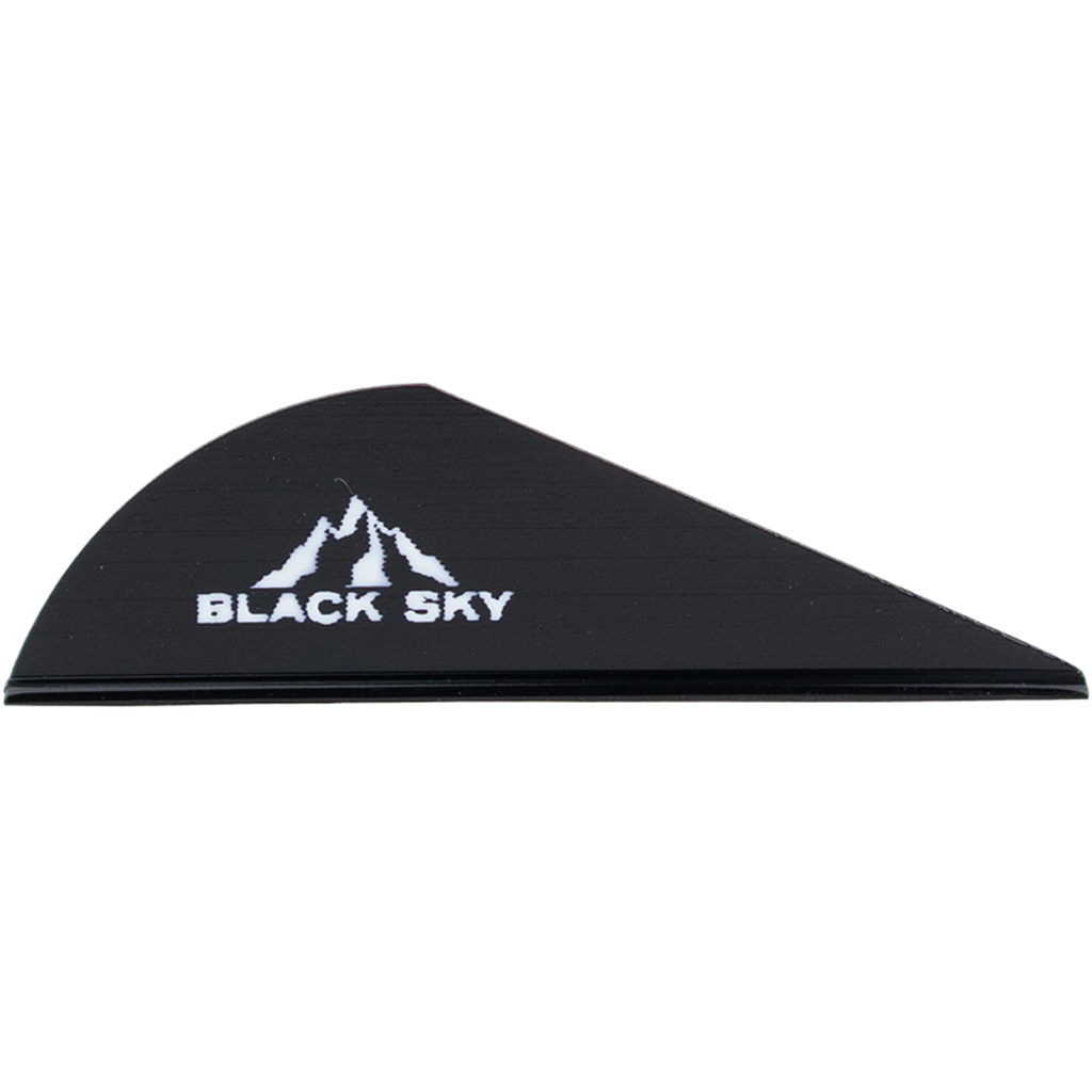 Bohning Black Sky Vane 2 in. Black 36 pk.