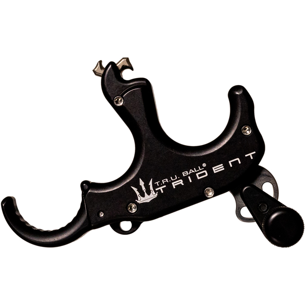 Tru Ball TruTrident Flex Release 3 Finger Adjustable Aluminum Black Large