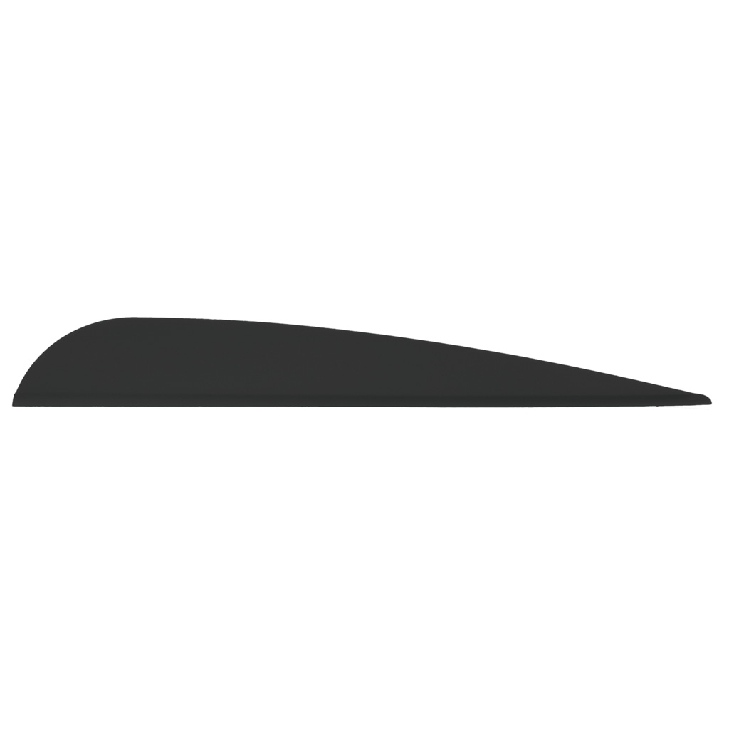AAE Elite Plastifletch Vanes Black 3.875 in. 100 pk.