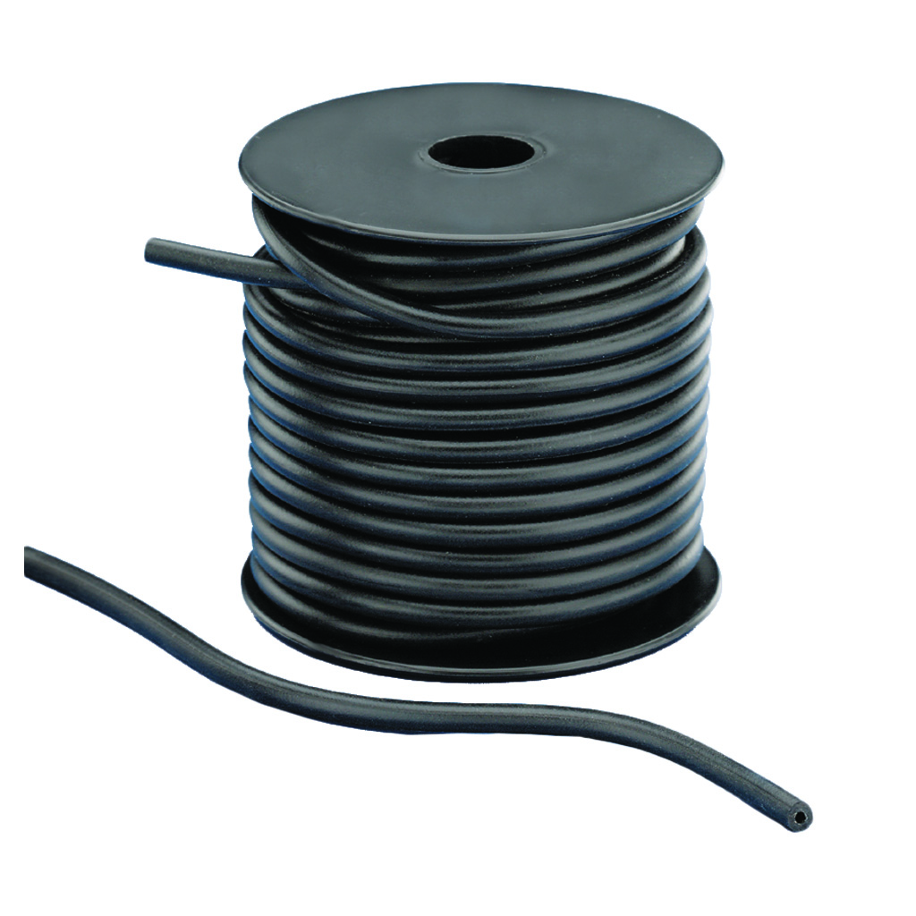 Pine Ridge Silicone Peep Tubing Black 50 ft.