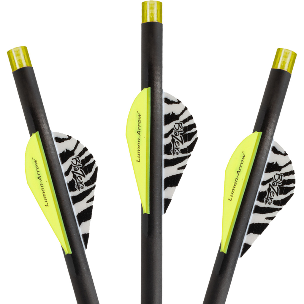 Lumenok Carbon Crossbow Bolts 20 in HD Orange Flat Nocks 3 pk.