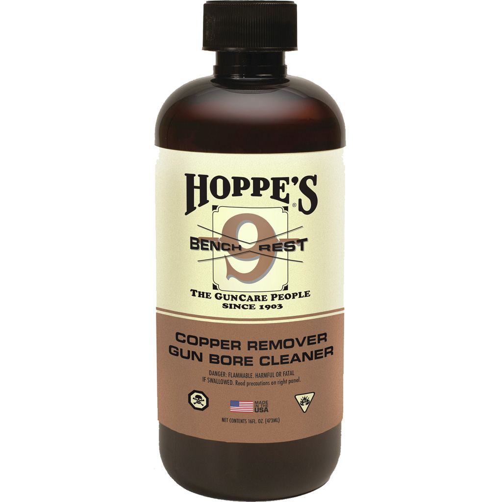 Hoppes No. 9 Bench Rest Copper Solvent Pint bottle