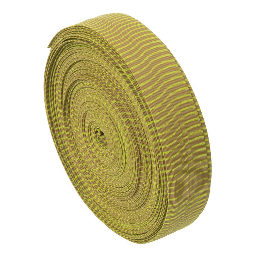 October Mountain VIBE String Silencers Green Pumpkin/Neon Yellow 85ft.