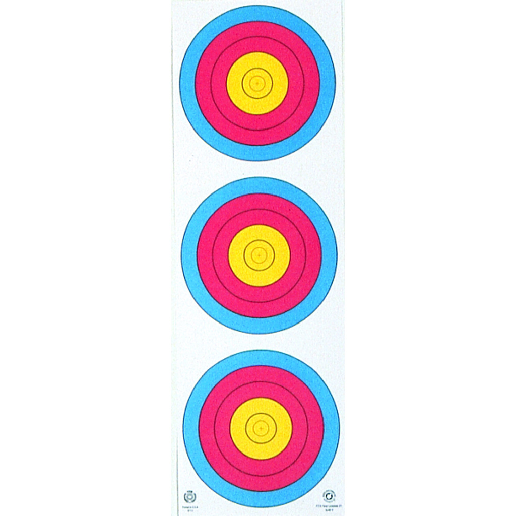 Maple Leaf Target Face 3-Spot Vertical 25 pk.