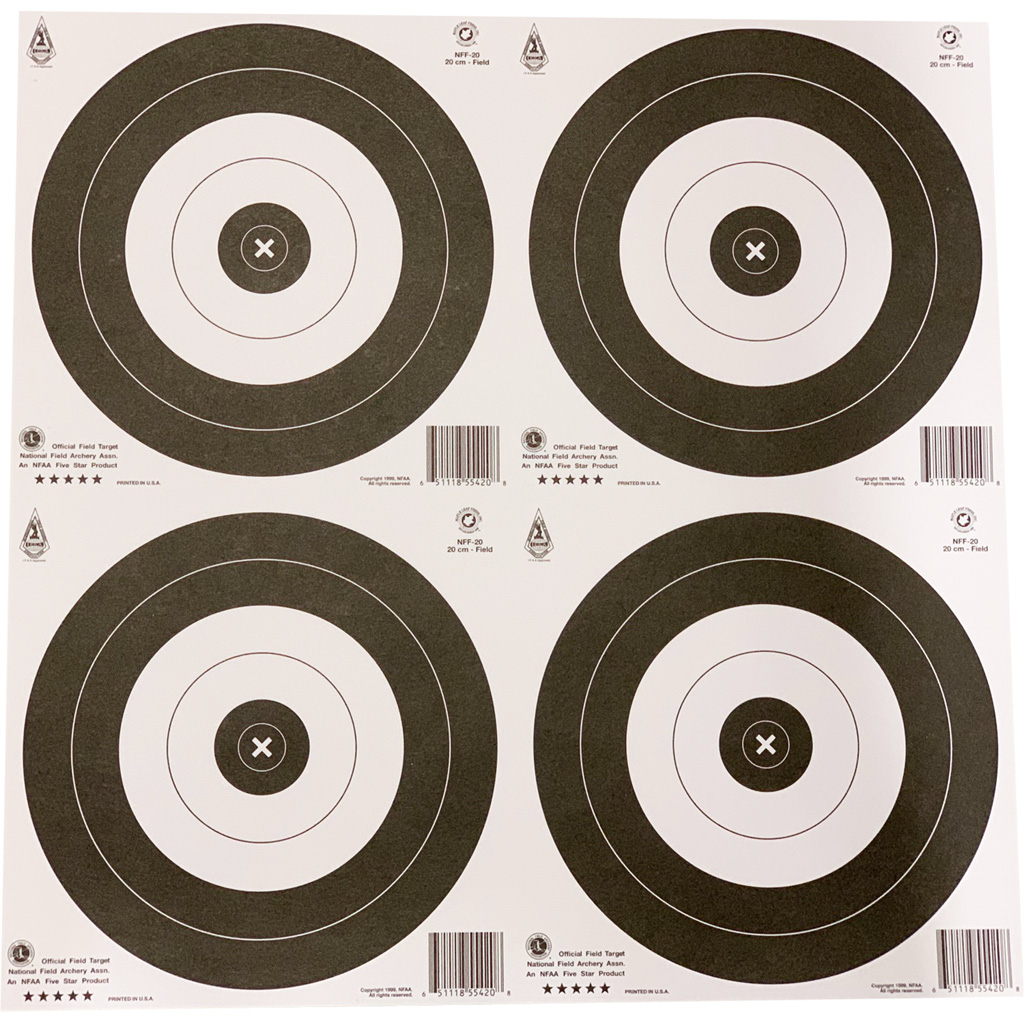 Maple Leaf Target Face NFAA Field 20 cm. 25 pk.