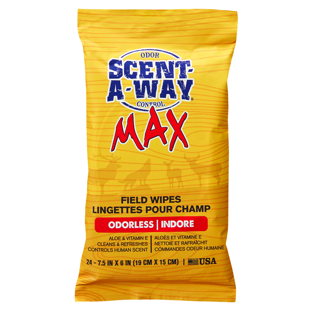 Scent-A-Way Max Field Wipes 24 pk.