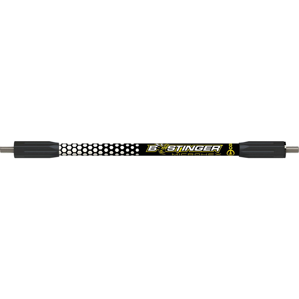Bee Stinger MicroHex V-Bar Black/White 12 in.