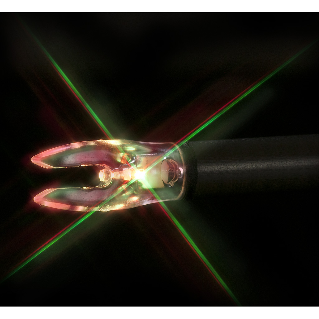 Nockturnal FIT Lighted Nocks Strobing Red/Green 3pk.