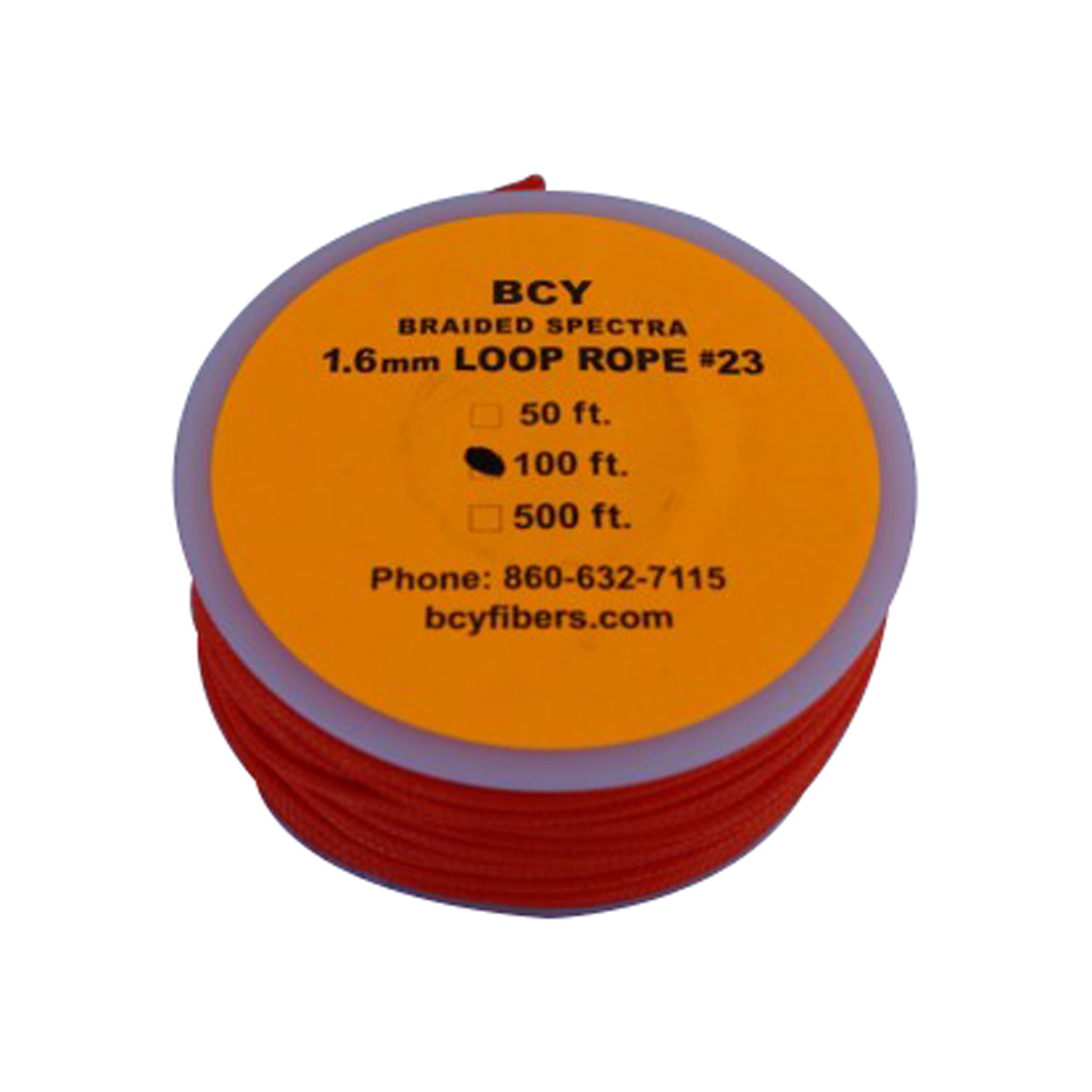BCY 23 D-Loop Material Neon Orange 100 ft.