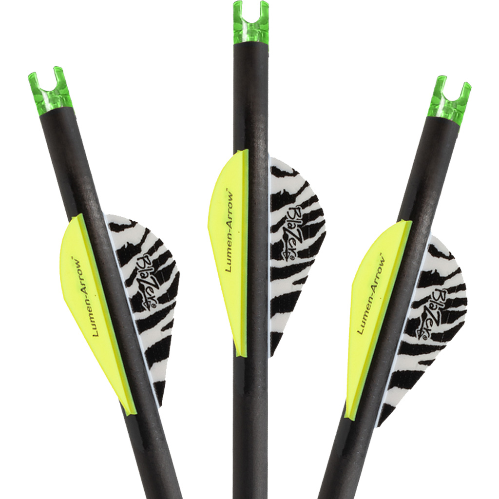 Lumenok Crossbow Bolts 20 in. Green Capture Nocks 3 pk.