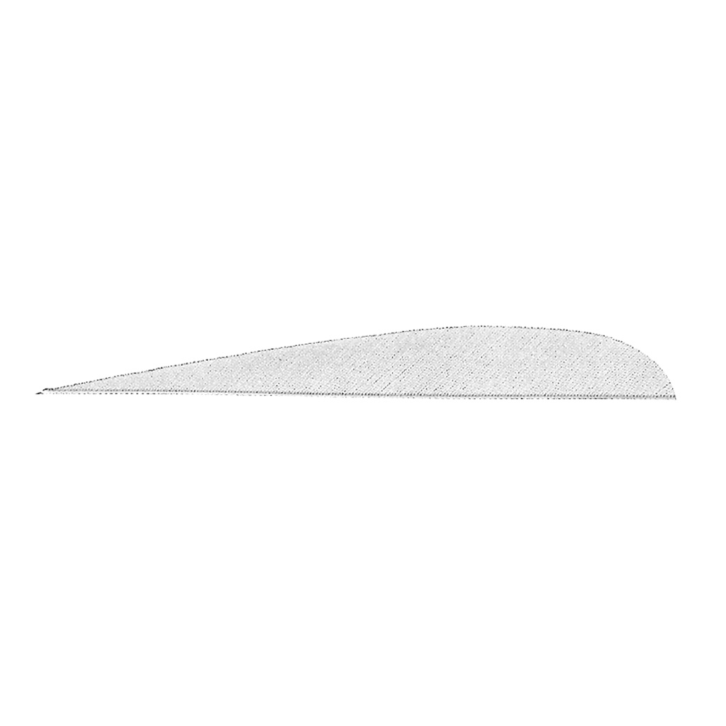 Gateway Parabolic Feathers White 5 in. RW 100 pk.
