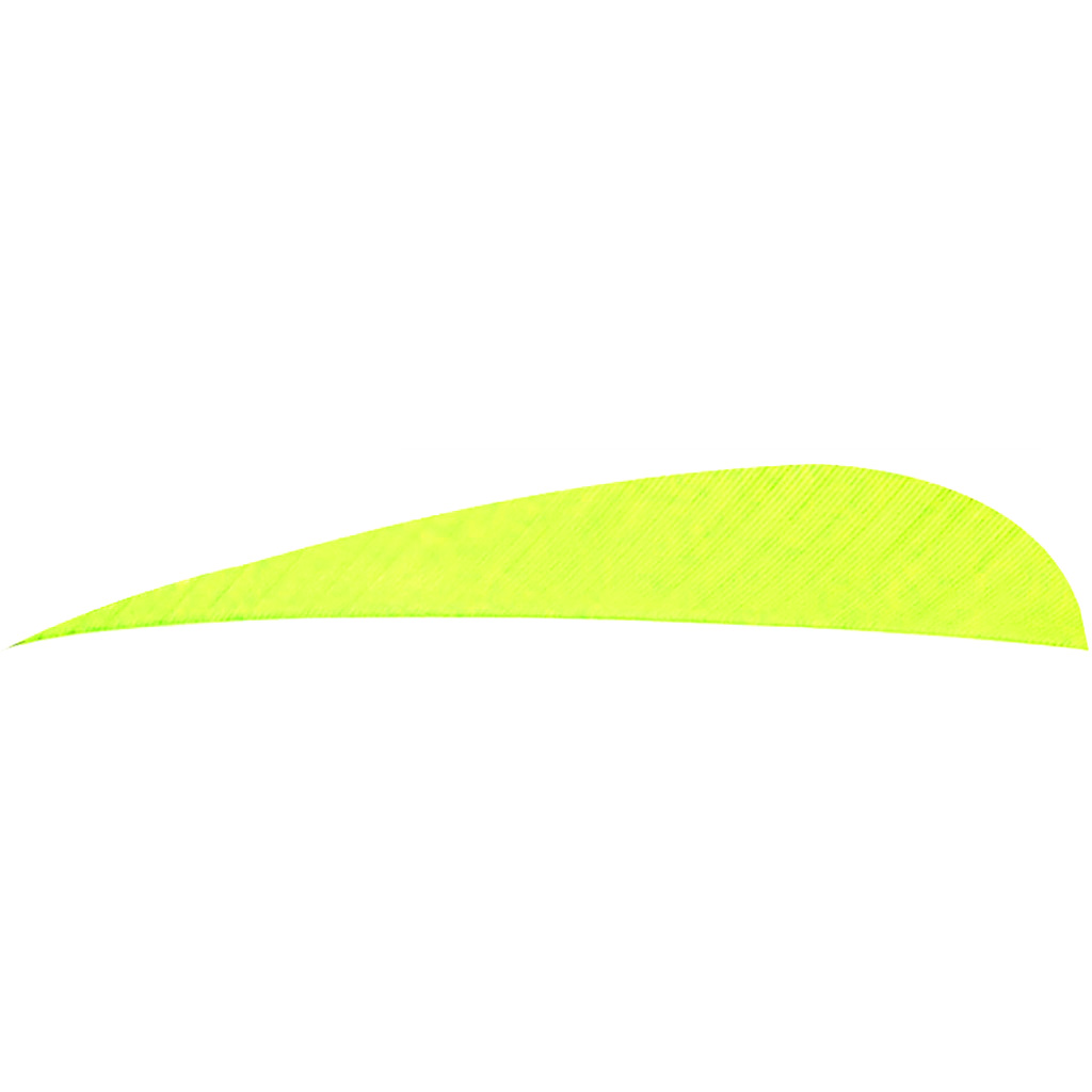 Trueflight Parabolic Feathers Chartreuse 4 in. LW 100 pk.