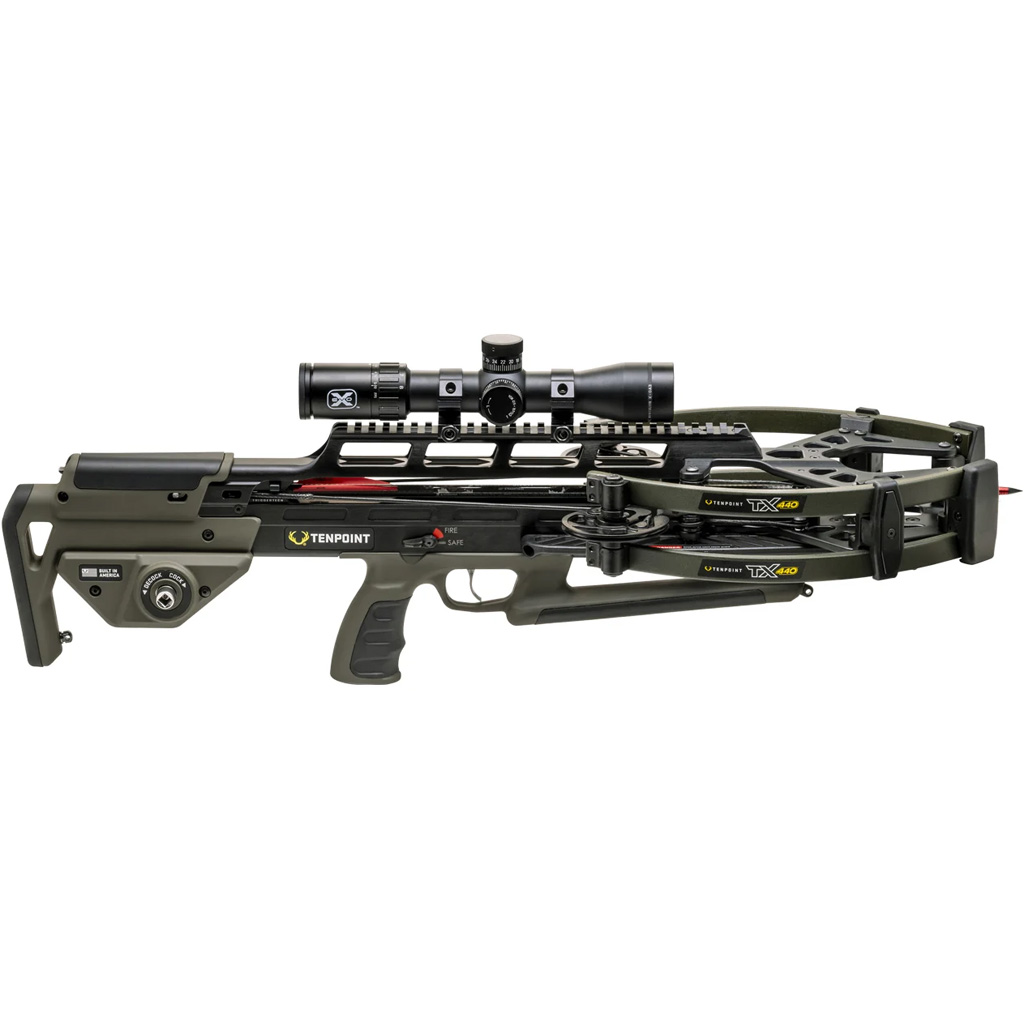 TenPoint TX440 Crossbow Package ACUslide MAXX Moss Green