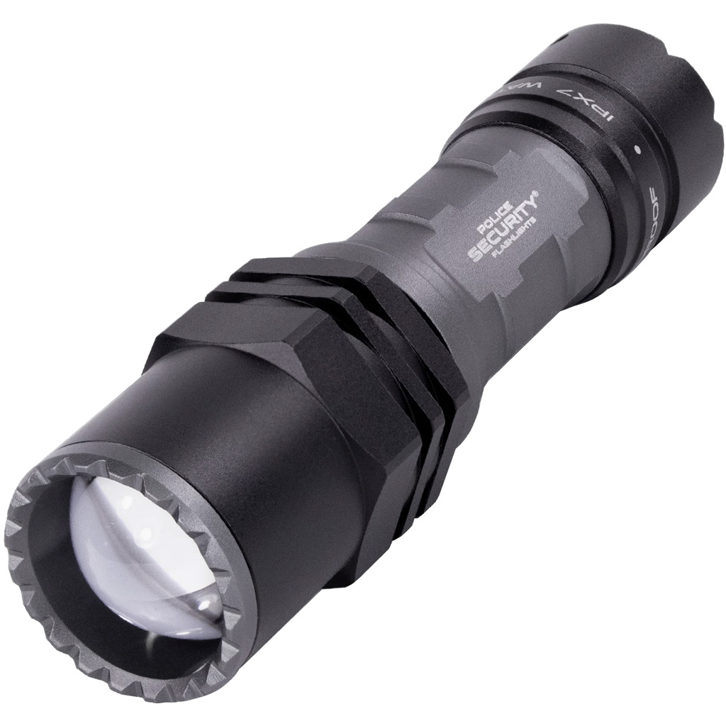 Police Security Long Throw Flashlight 400 Lumen 1/4 mile beam