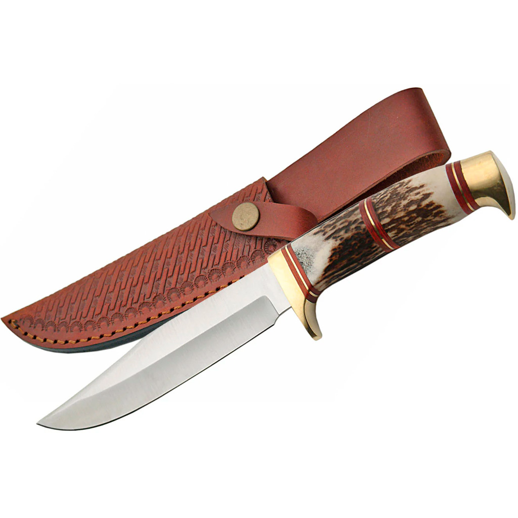 SZCO Steel Wolf Stag Hunter Knife