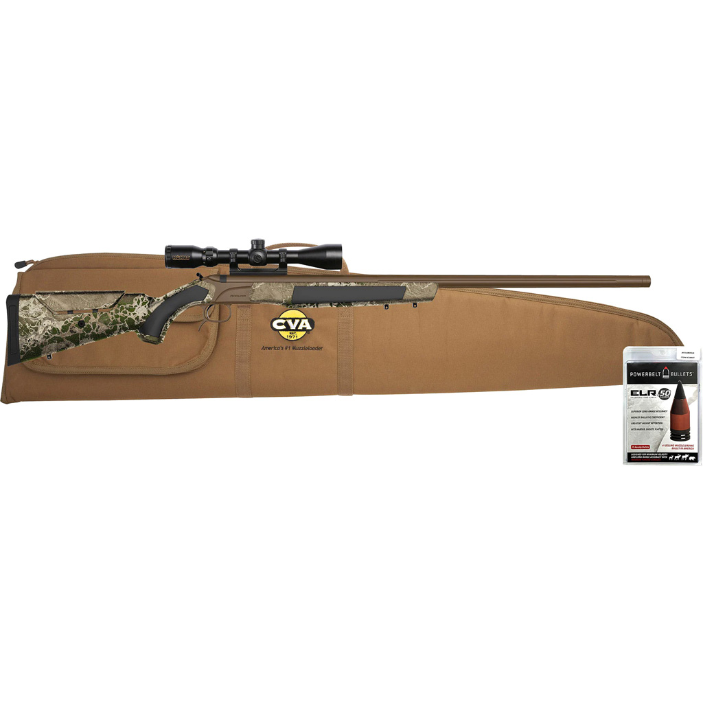 CVA Accura LR-X Muzzleloader Package 50 Cal/330 ELR 30 in. Brown/RT Hillside w/Scope