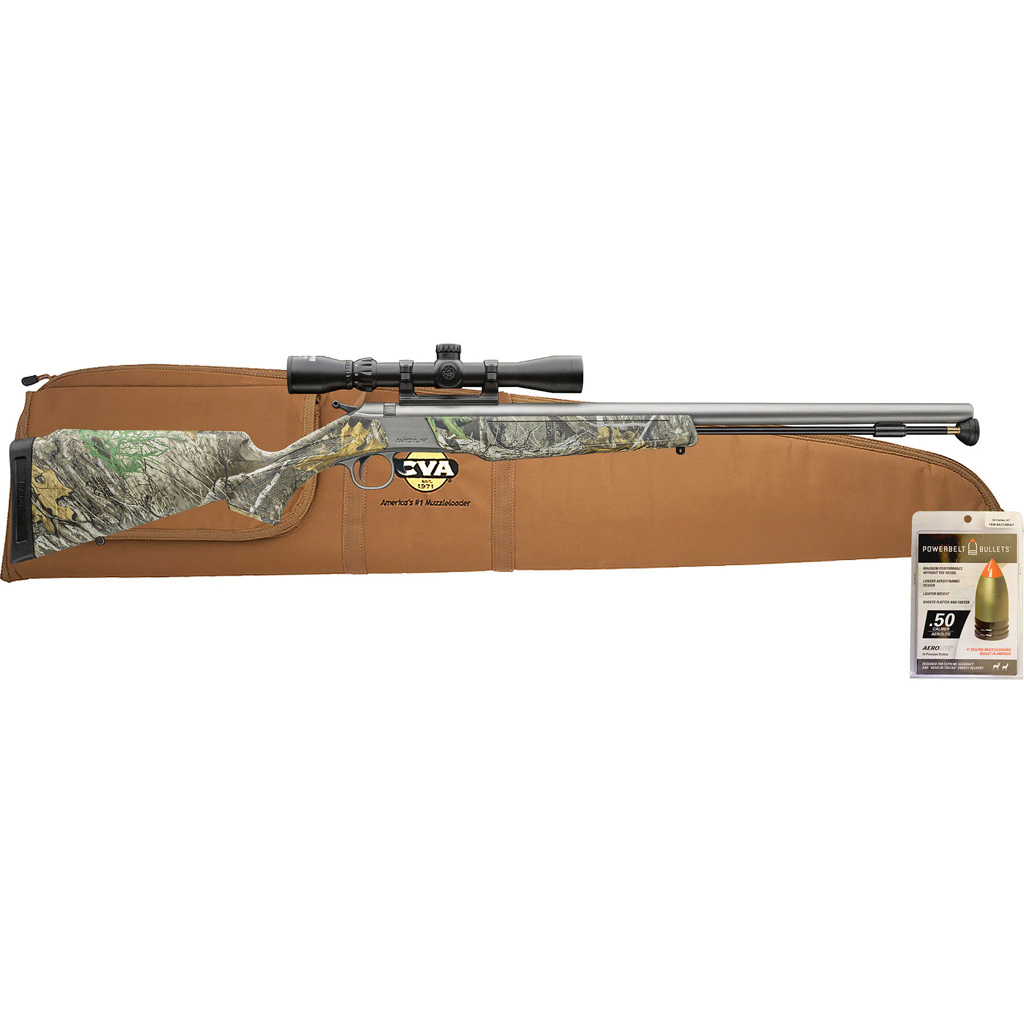 CVA Wolf V2 Muzzleloader Package 50 cal. 24 in. Stainless/Realtree Edge w/ Scope