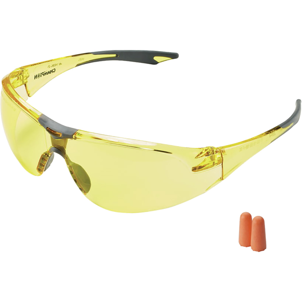 Champion Eye & Ear Combo Shooting Glasses/Ear Plugs