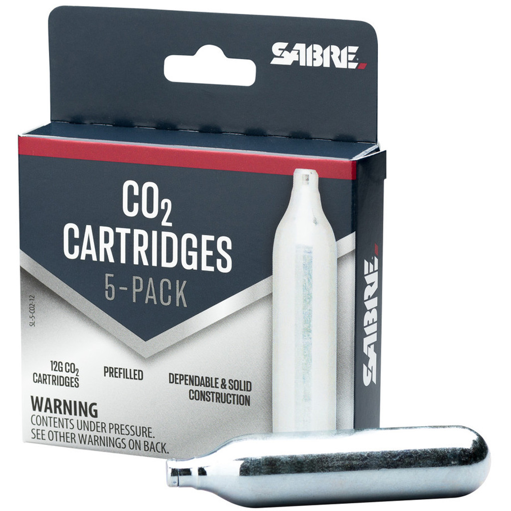 Sabre 12 g CO2 Cartridge 5ct