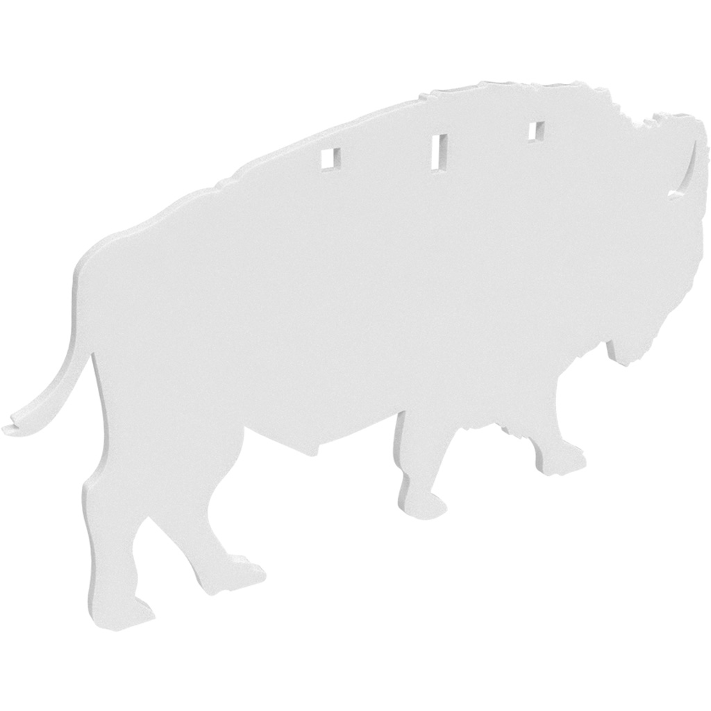 Birchwood Casey Ar500 Silhouette 3-Hole Bison 3/8"