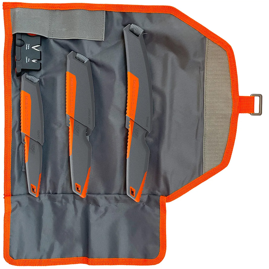 Outdoor Edge Vantex 4-Piece Roll Pack Kit 3 Blades