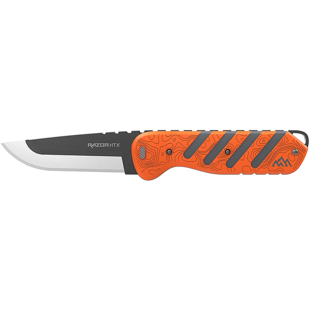 Outdoor Edge Razor Htx 3.5" Fixed Orange/Gray, 6 Blades
