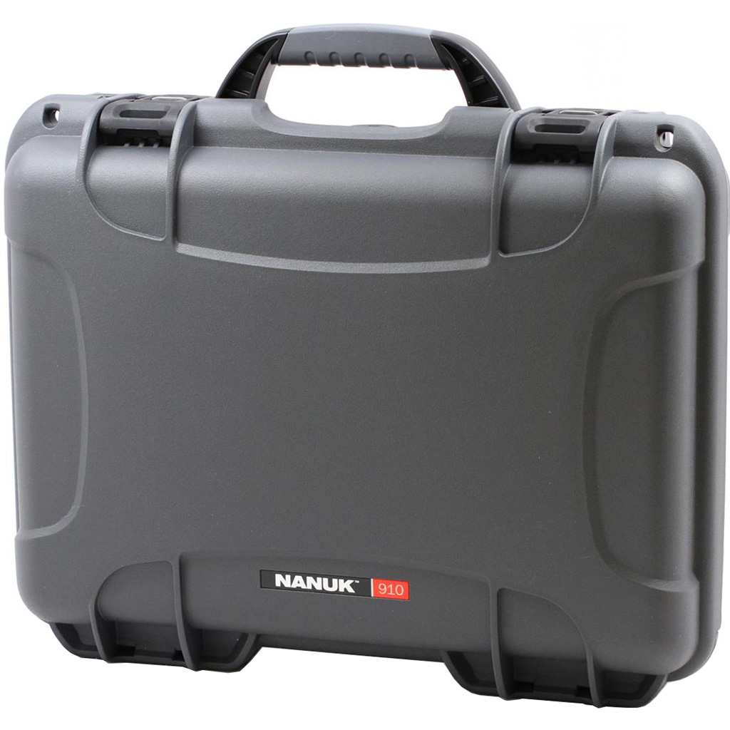 Nanuk Pistol and Accessory Hard Case w/Foam Graphite 13.2 in. x 9.2 in. x 3.8 in.
