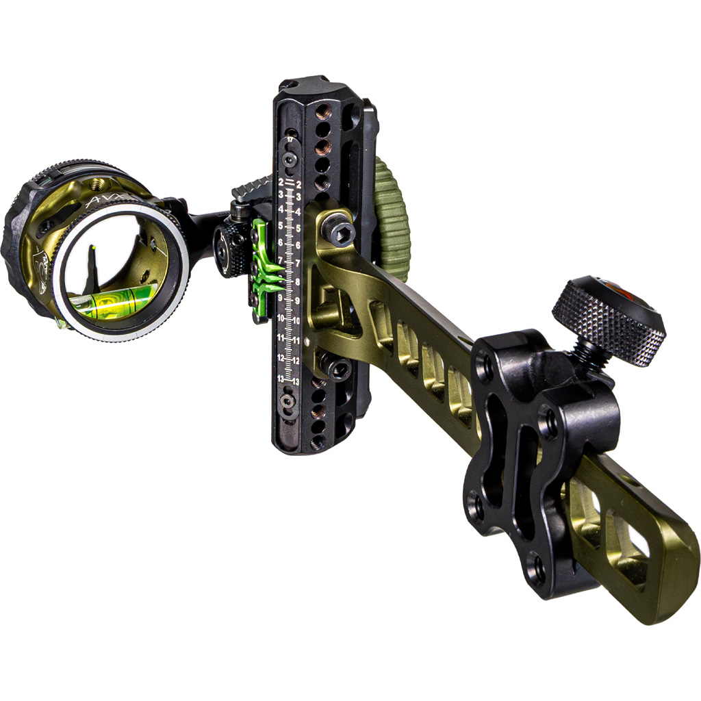 Axcel Driver Plus Slider Sight w/AVX-31 Scope Tactical BH .019 Green Fiber Single Pin RH